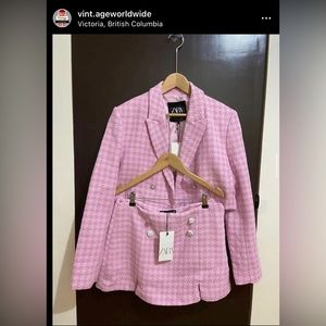 Size Medium Zara Co-Ord Seg in pink‼️